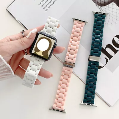 $17.99 • Buy Apple Watch Band For IWatch Series 7 6 5 4 3 2 1 Resin Iwatch Band Strap 38MM-45