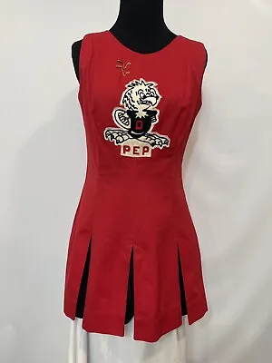 VTG 1970’s Cheer Uniform Dallas TX Pep Club Romper W/ Shorts And 1971 & 72 Pins • $59.95