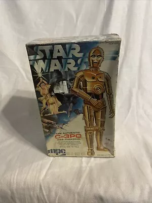 Vintage STAR WARS MPC C-3PO Plastic Model KIT NIB  1977 - Original Wrapping • $75