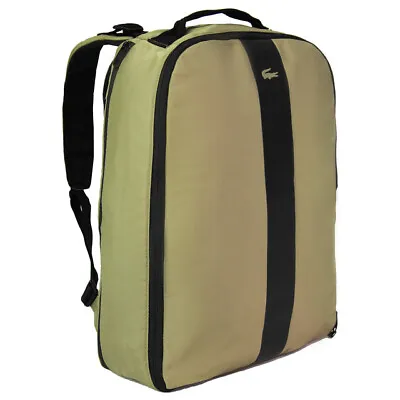 Lacoste Casual Backpack Unisex Green Rucksack Bag NH2666TK B45 • £81.99