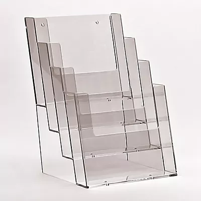 Counter Top Brochure / Leaflet Holder / Rack / Dispenser 4 X A5 Portrait Pockets • £20