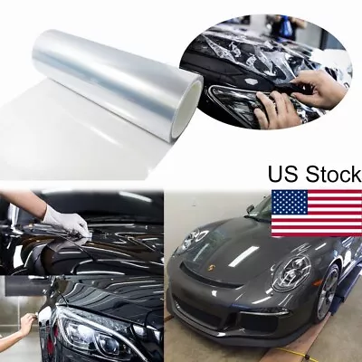 12 X48  Car Bumper Hood Paint Protection Film Vinyl Transparent Decal Wrap Sheet • $13.99