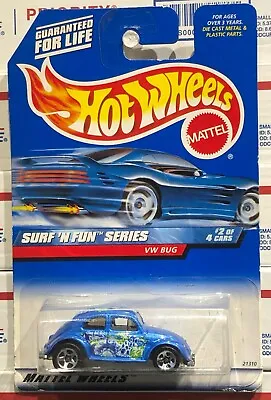 $7.95 • Buy 1999 Hot Wheels, Vw Bug, Blue, #2/4 Surf N Fun Series, #962, Volkswagen Beetle