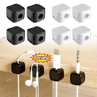 6 Pack Magnetic Cable Management Clips Phone Electric Cord Charging Holder  • £2.77