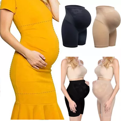 Maternity Shapewear Seamless High Waist Support Pregnancy Panties For Dresses UK • £14.79