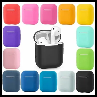 $4.75 • Buy Shockproof Case Silicone Cover Tough Gel Holder For Apple Airpods 1 2 Airpod NEW