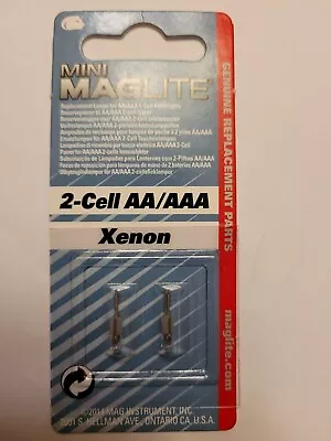 Mini MAGLITE 2-Cell AA/AAA XENON 2 Pack Model LM2A001L NEW • $6.99