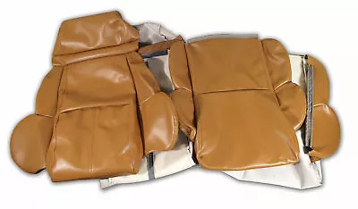 Corvette C4  Leather-Like  Vinyl Seat Covers Saddle Standard 1989-1991 • $537.99