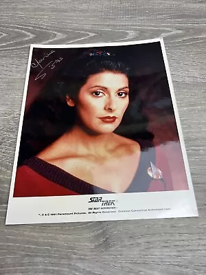 Star Trek The Next Generation Autograph Picture Marina Sirtis As Counselor Troi • $84