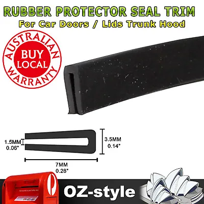 $12.21 • Buy 3M U Shape Rubber Seal Trim Strip Push On Auto Door Edge Protection Weatherstrip