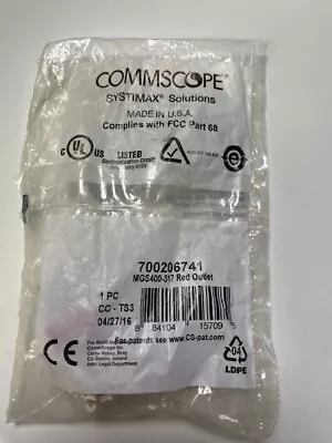 13 - Commscope - Systimax MGS400 Series GigaSPEED XL Information Outlet Red • $125