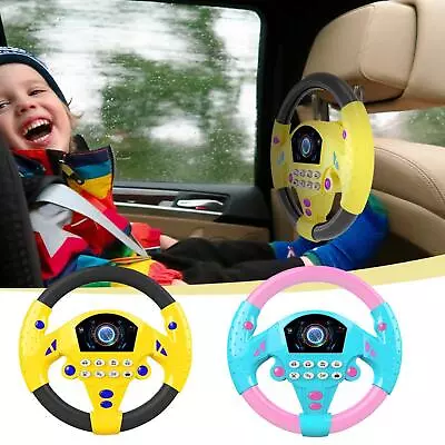 Kid Baby Simulation Pretend Driving Car Toy Steering Wheel Music Educational Toy • £8.25