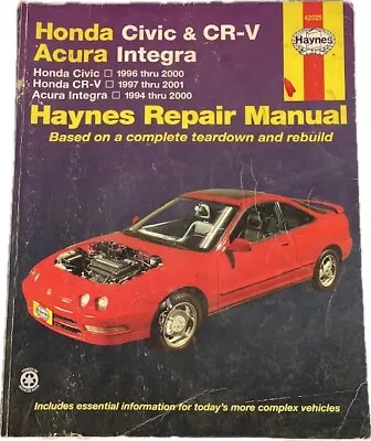 Repair Manual-S Haynes 42025 1994-2001 Honda Civic CR-V Acura Integra • $22.99