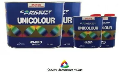 Concept Paints Unicolour HS-PRO 2K Clear Kit (3:1).8lt Kit. Automotive Paint • $199.95