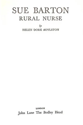 £7.70 • Buy Sue Barton Rural Nurse, Helen Dore Boylston, Good Condition, ISBN