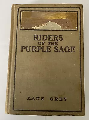 Riders Of The Purple Sage Zane Grey 1912 Grosset & Dunlap • $20