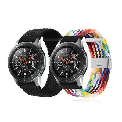 For Samsung Galaxy Watch 3 4 5 Active 1 2 Braided Nylon Watch Band Wrist Strap • $16.99