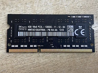 SK Hynix 4GB PC3L-12800S 1600Mhz DDR3 Laptop Memory RAM HMT451S6AFR8A-PB #2 • £4.17