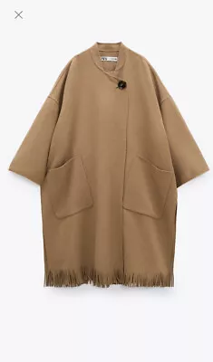 Zara Limited Edition Poncho Camel Coat - Size M-XL • $189