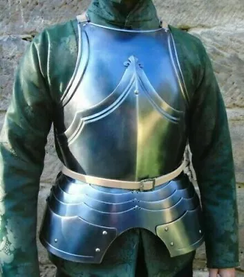 Medieval Jacket Steel  LARP SCA Gothic Armor Breastplate Jacket Usable Item • $197.10