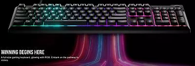 CORSAIR K55 CORE RGB Gaming Keyboard Dynamic Five Zone RGB Six Macro Keys Spill • $101.95