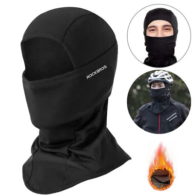 Balaclava Full Face Mask Men Women Cycling Ski Winter Warm Neck Black Motorbike • £7.59