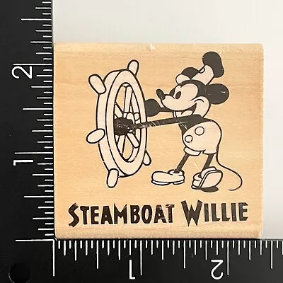 Rubber Stampede Disney Mickey Mouse Steamboat Willie 386E Rubber Stamp • $13.59