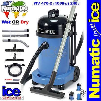 Numatic WV470-2 WET Or DRY Twinflo Motor Industrial Commercial Vacuum Cleaner • £299.99