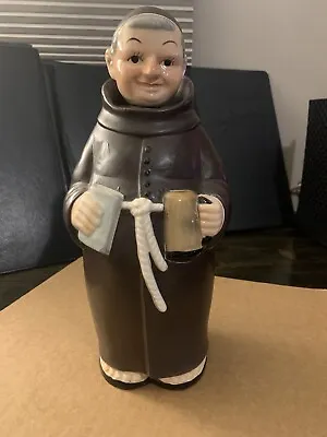 Vintage Friar Monk Hand Painted Decanter W/ Stopper Nikoniko Made In Japan • $16