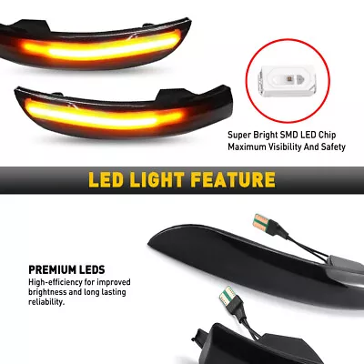 Side Mirror Turn Signal Lights Lamp LED For 2012-2018  Ford Focus 3 MK3 SE/ST/RS • $19.99