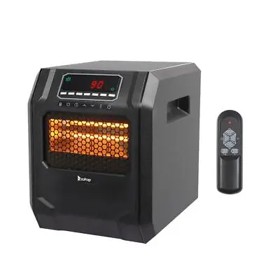$68.99 • Buy ZOKOP Portable Indoor Electric Infrared Space Heater 1500W 12H Timer W/ Remote