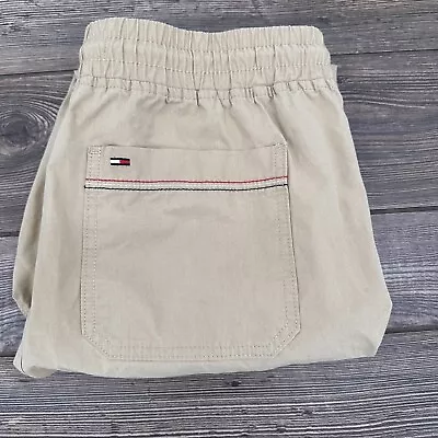 Tommy Hilfiger Men's Size Medium Tan Khaki Cargo Drawstring Jogger Pants • $37.99