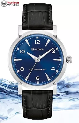 Bulova - Classic Collection Blue Stainless Men's Automatic Watch - 96A242 • $119.99