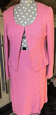 £55 • Buy Fenn Wright Mason Pink Summer Suit Size 12 Ribbon Detail