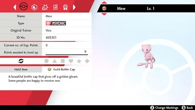 PokeBall Plus Mew (6 Perfect IVs) - Pokemon Sword & Shield  • $5