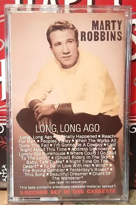 Marty Robbins / Long Long Ago 2-in-1 Cassette 1984 Cbs ~ Ghost Riders In The Sky • $14.95