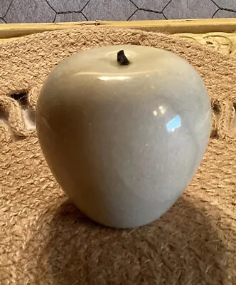 Vintage Apple Paperweight  Polished Beige Marble  Stone • $11.99