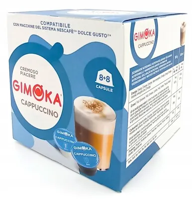 GIMOKA Dolce Gusto CAPPUCCINO Coffee Pods *+8 Caps 1 Box  SHIPS FREE • $14.99