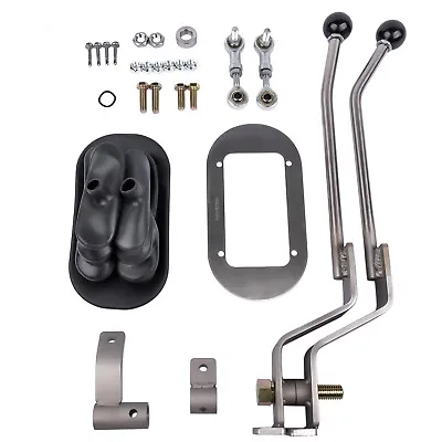 NP-205 Stainless Twin-Stick Shifter W/Boot For GM Transfer Case Shifter NP205GM8 • $120