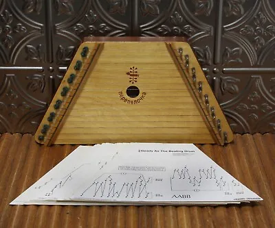 Vtg Wooden Lap Harp The Music Maker Nepenenoyka Russian 15 String W/ Sheet Music • $30
