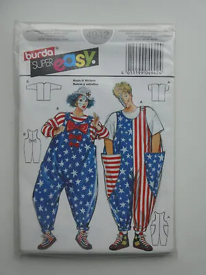 Burda Sewing Pattern For Fancy Dress Clown Outfit - Adult • £4