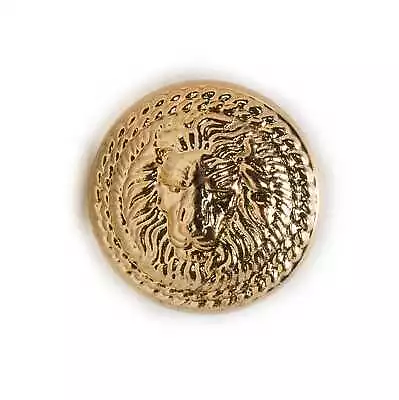 Lion Pattern Shank Metal Button Round Fit Suits Blazer Jacket 5pcs Of Pack • $4.47