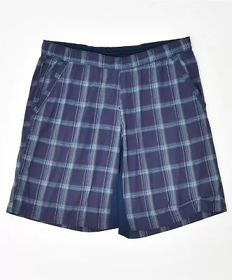 £4.19 • Buy ADIDAS Mens Shorts Medium Blue Check Polyester KB07