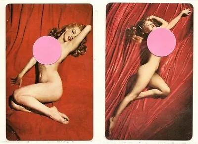 2 Vintage MARILYN MONROE Pinup Playing Cards 1949 Photos Mint Tom Kelley 1976 • $1.99