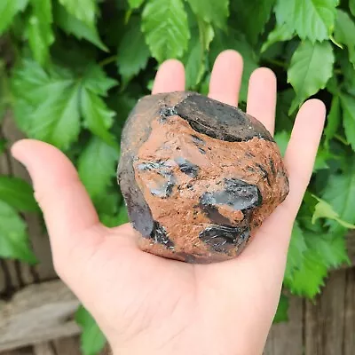 Raw Mahogany Obsidian Specimen - Volcanic Glass Crystal Naturally Rounded  1 Lb • $25