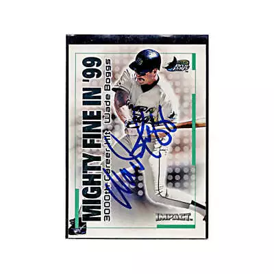 2000 Fleer Impact Wade Boggs Autograph Auto Signed Signature Tampa Bay Rays • $30