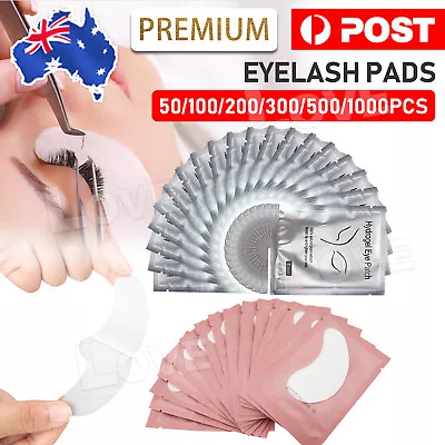 $6.95 • Buy 500 Pairs Eye Pads Eyelash Pad Gel Patch Lint Free Lashes Mask Extension Eyepads