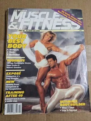 MUSCLE & FITNESS Magazine OCTOBER 1988 Vintage Bodybuilding M450 • $15.99