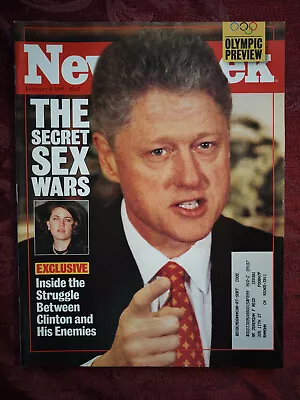 NEWSWEEK February 9 1998 Bill Clinton Monica Lewinsky Scandal Michelle Kwan  • $12.80