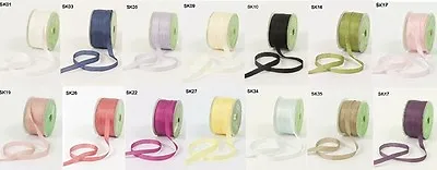 May Arts 100% Pure Silk 7mm Ribbon - Sold By The Metre • £1.75